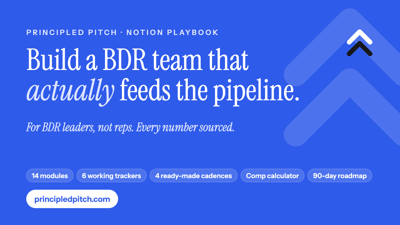 The BDR Programme Playbook cover